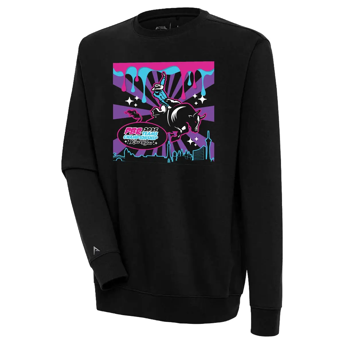 Pbr 2025 Teams Championship Drip Sweatshirt - Black 1