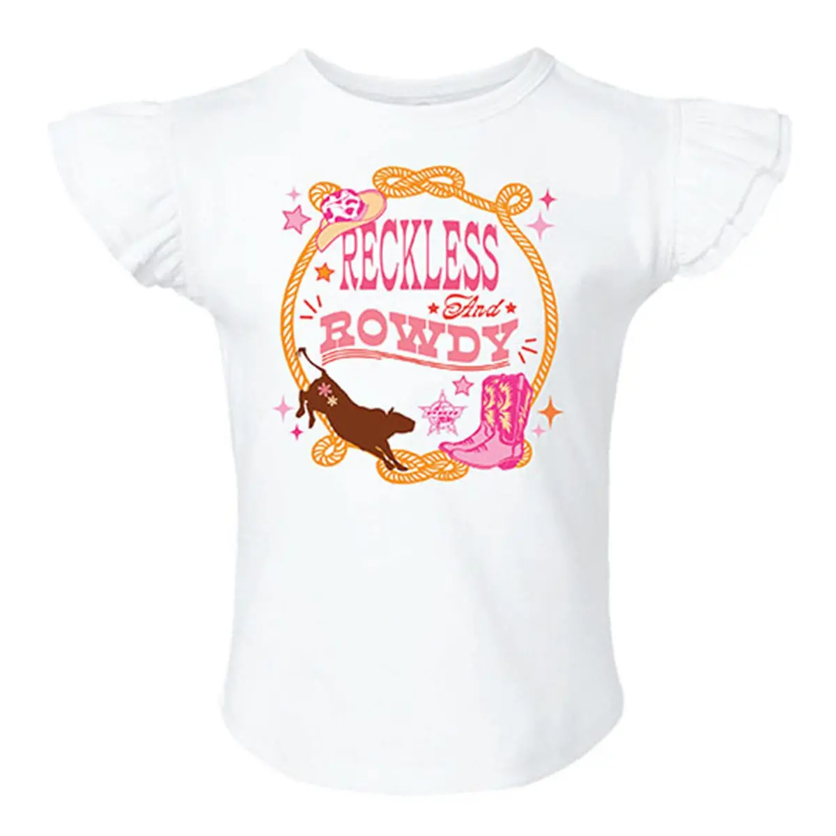Pbr Toddler Reckless & Rowdy T-Shirt - White 1