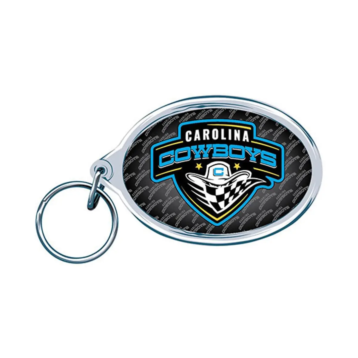 Carolina Cowboys Acrylic Key Ring 1