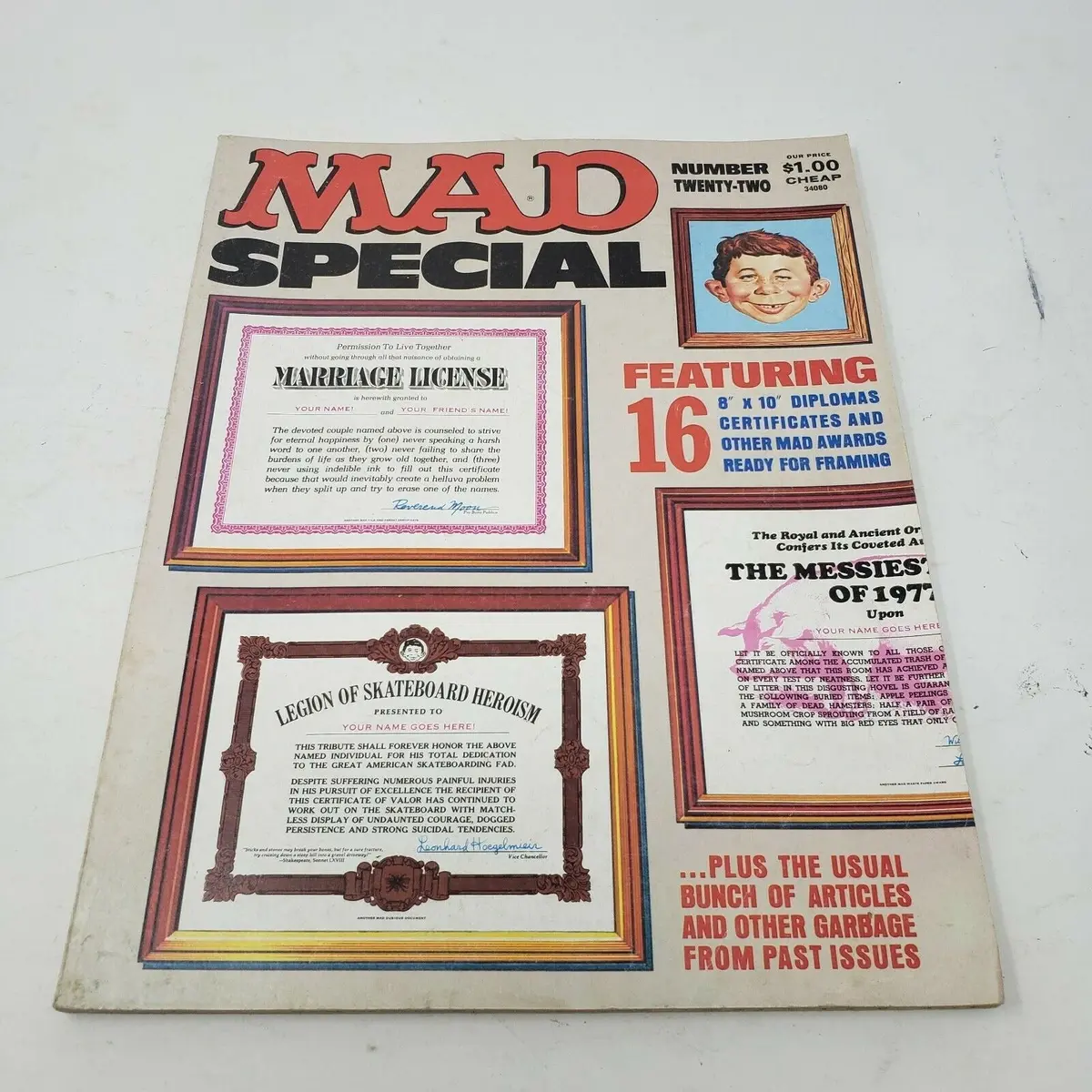 Mad Magazine Special Number 22 Vintage Magazines 1977 1970S Unusual Comics 1