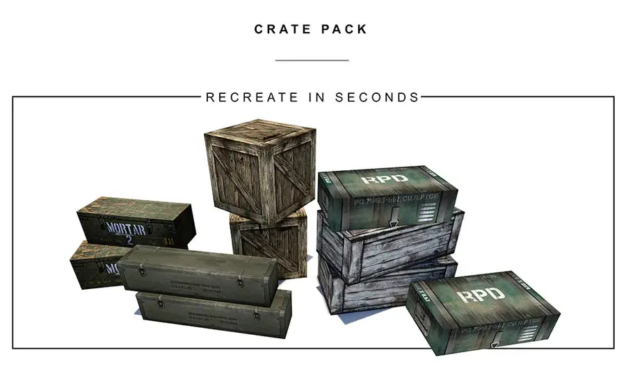 Extreme-Sets Crate Pack Pop-Up Diorama 1:12 (6-7 Inch Scale Action Figures) Playset Last One! 1