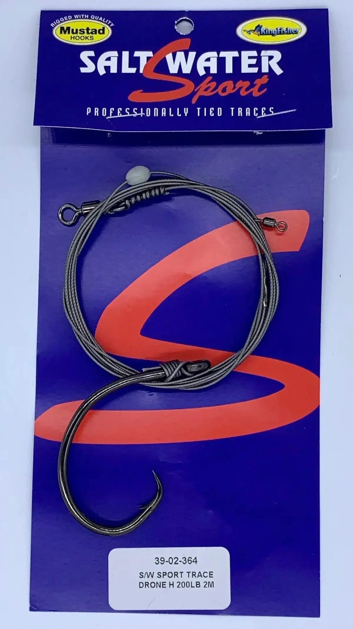 Kfa Pro-Tied Drone Trace - 200Lb Carbon Coated With 12/0 Circle Hook 1