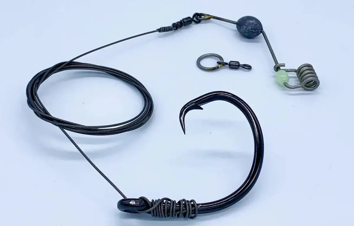 Kfa Pro-Tied Sliding Drone Trace - 250Lb Sliding Trace With 14/0 Circle Hook 1