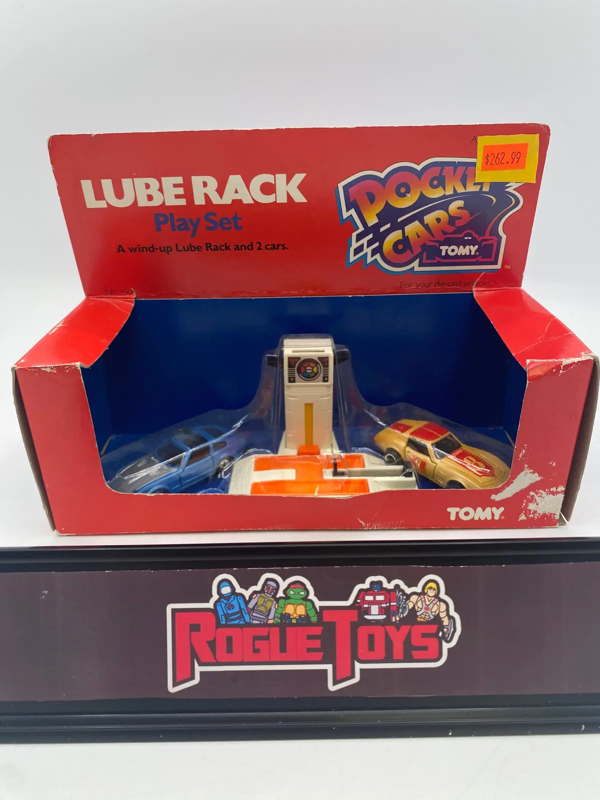 Tomy 1983 Pocket Cars Lube Rack Play Set 1