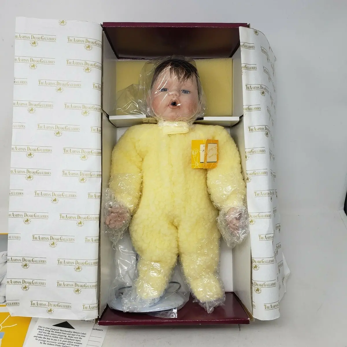 Vintage Ashton Drake Mommy I'm Sleepy 1St Issue Kathy Hippensteel Porcelain Doll 1