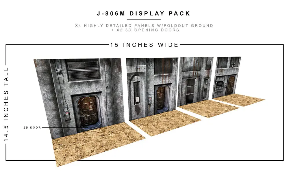 Extreme-Sets - J-806M Display Pack (For 1/12 Scale Action Figures) Play-Set (00791) 1