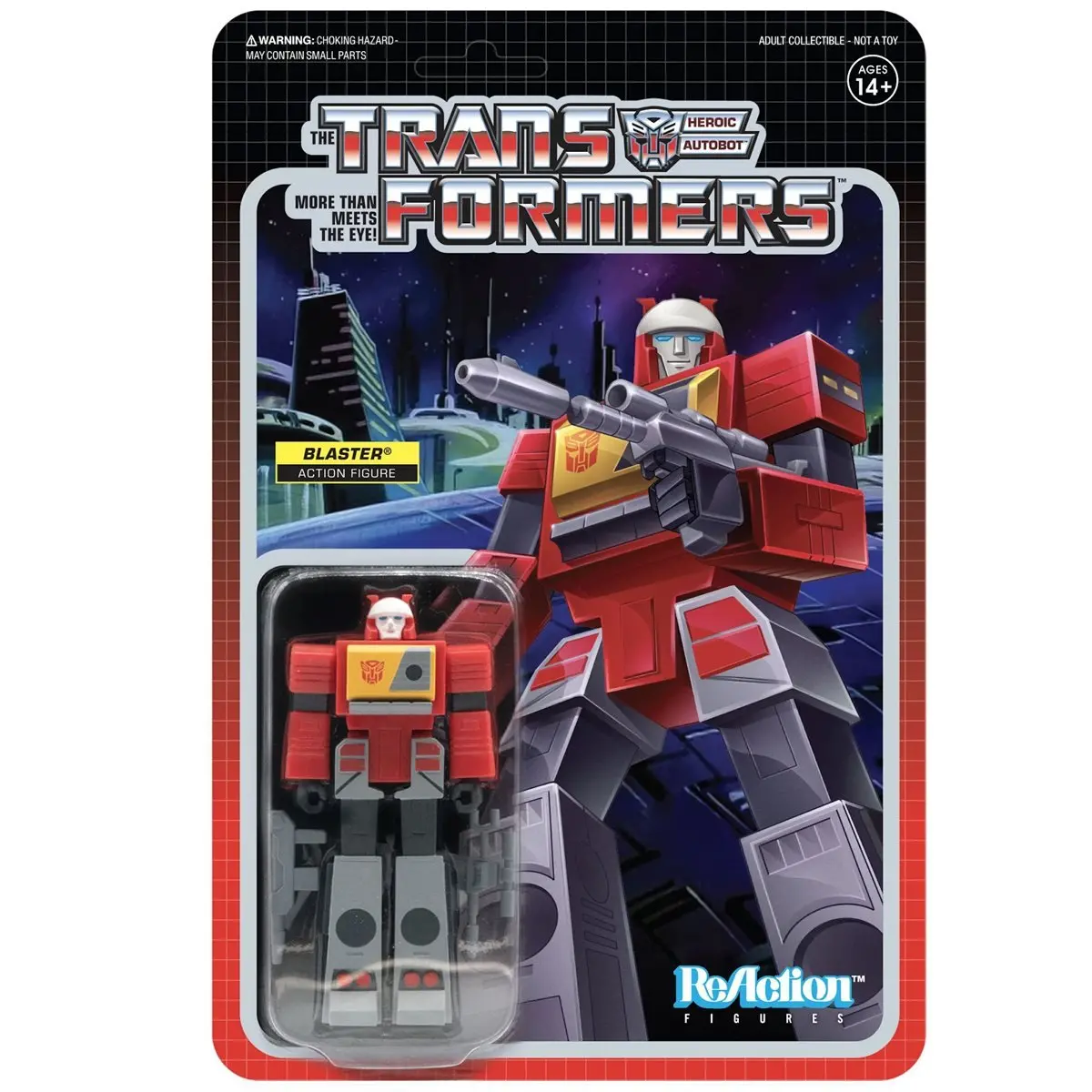 Super7 Reaction Figures - Transformers - Wave 3 - Autobot Blaster Action Figure (80806) 1