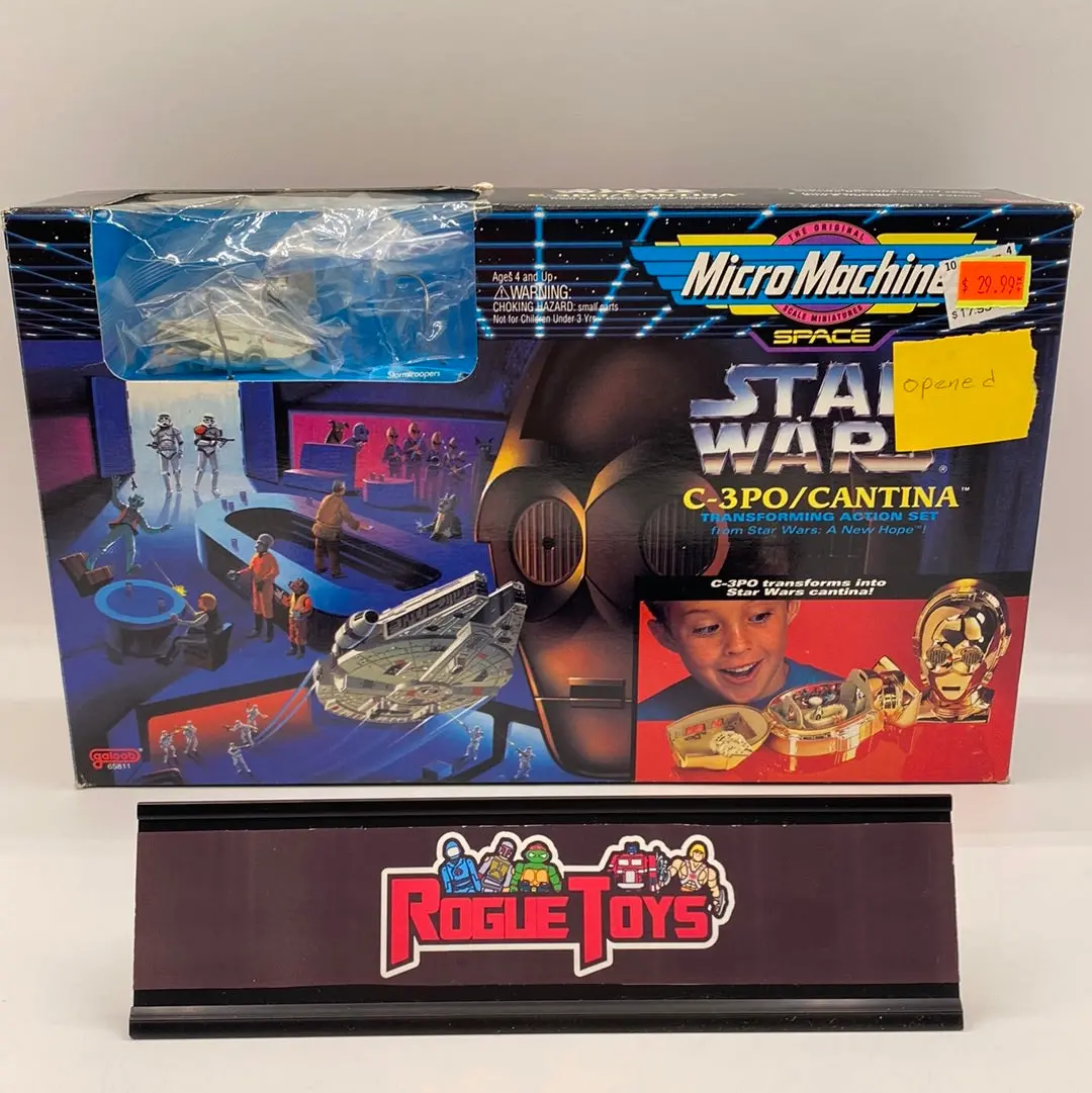 Galoob 1994 Micro Machines Space Star Wars: A New Hope C-3Po/Cantina Transforming Action Set 1
