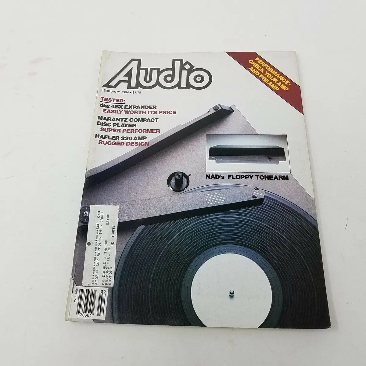 Vintage February 1984 Audio Magazine High Fidelity Electronics Advertisements 1