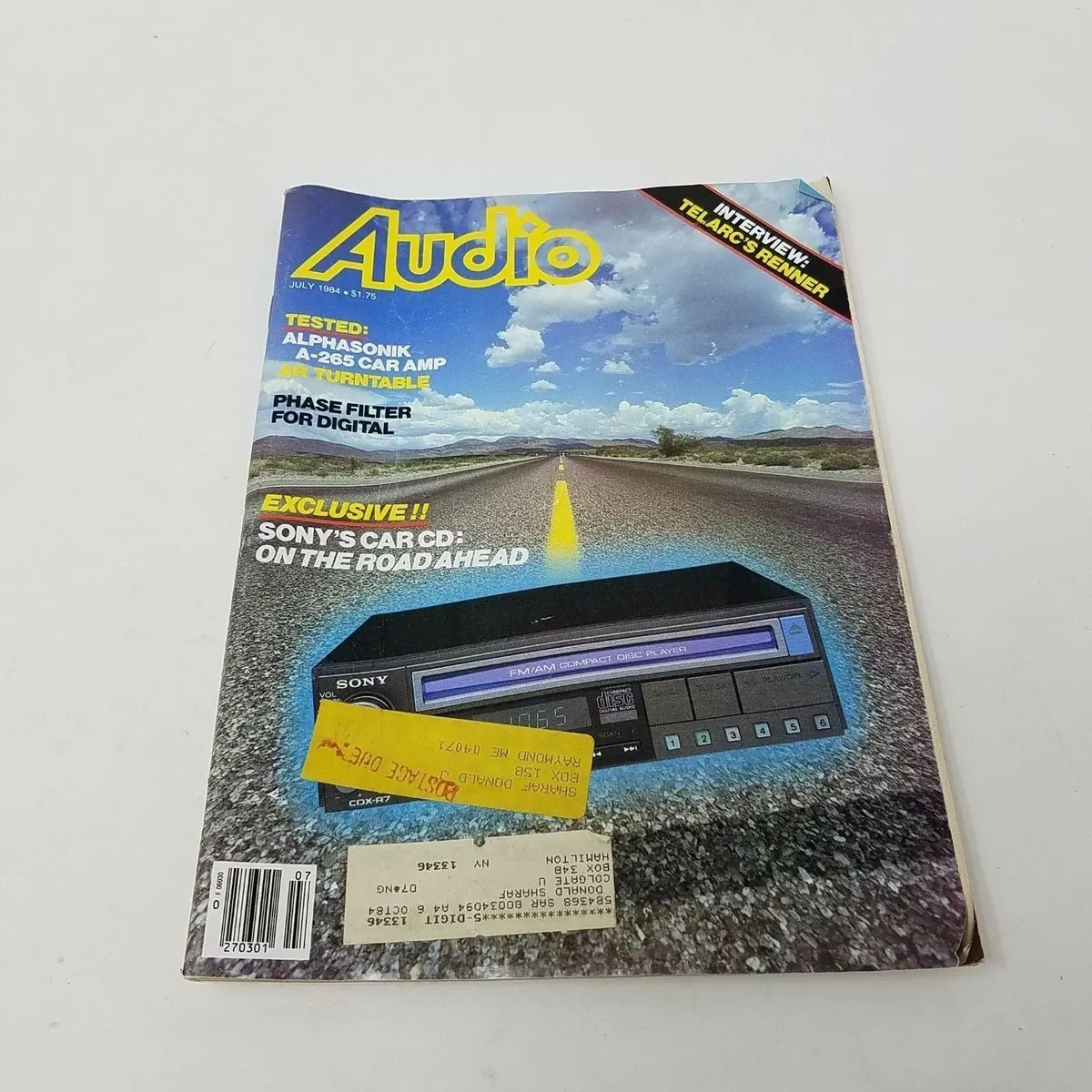 Vintage July 1984 Audio Magazine High Fidelity Electronics Advertisements 1