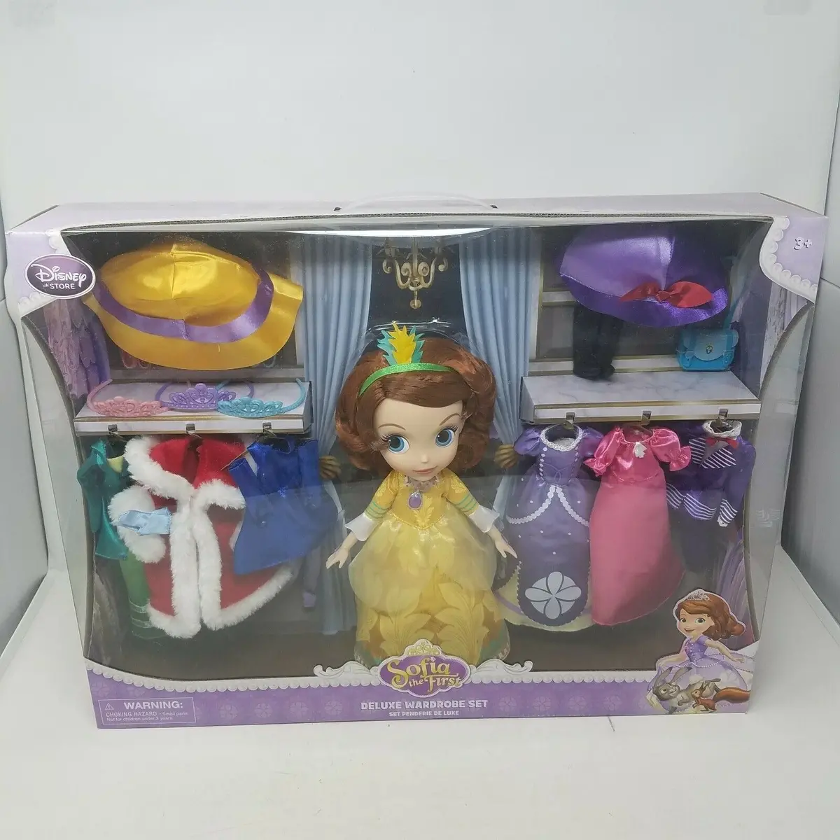 Sophia The First Deluxe Wardrobe Set Doll Clothing Princess Disney Store Junior 1