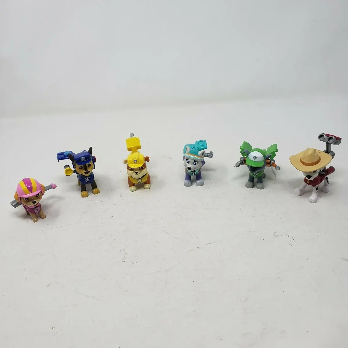 Paw Patrol Action Pack Pups Cowboy Marshall Everest Rubble Moveable Mini Figures 1