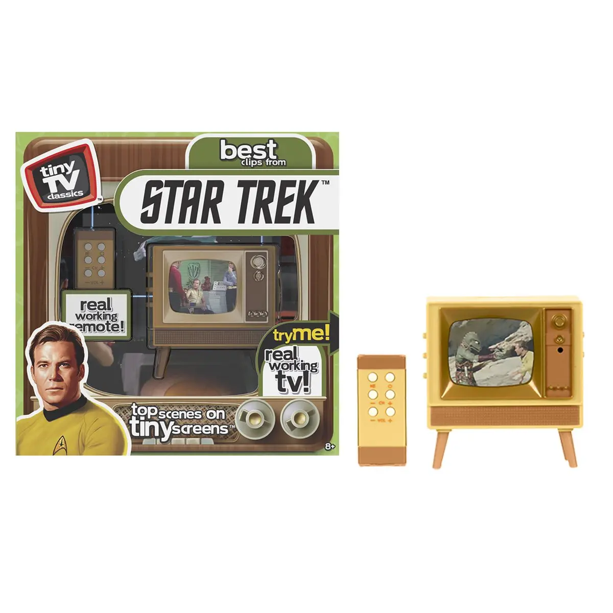 Tiny Tv Classics & Working Remote Control - Best Clips From Star Trek: The Original Series Tos 06911 Low Stock 1