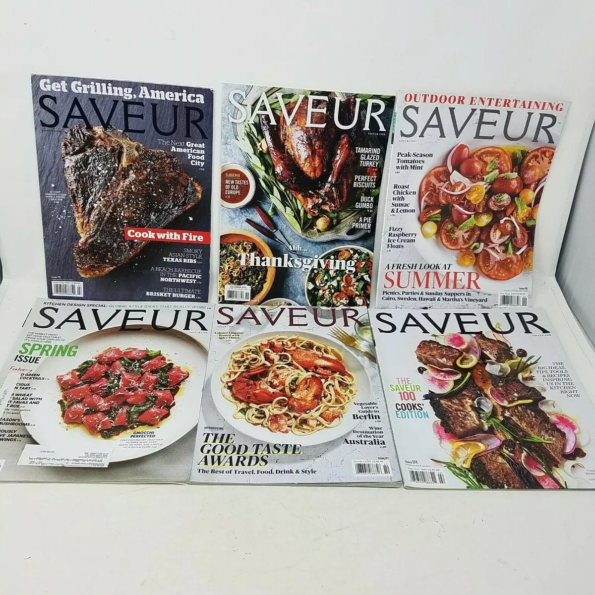 Saveur Magazine 2016 Lot 6 Editions Issues 171 173 175 176 177 178 Cooking Food 1