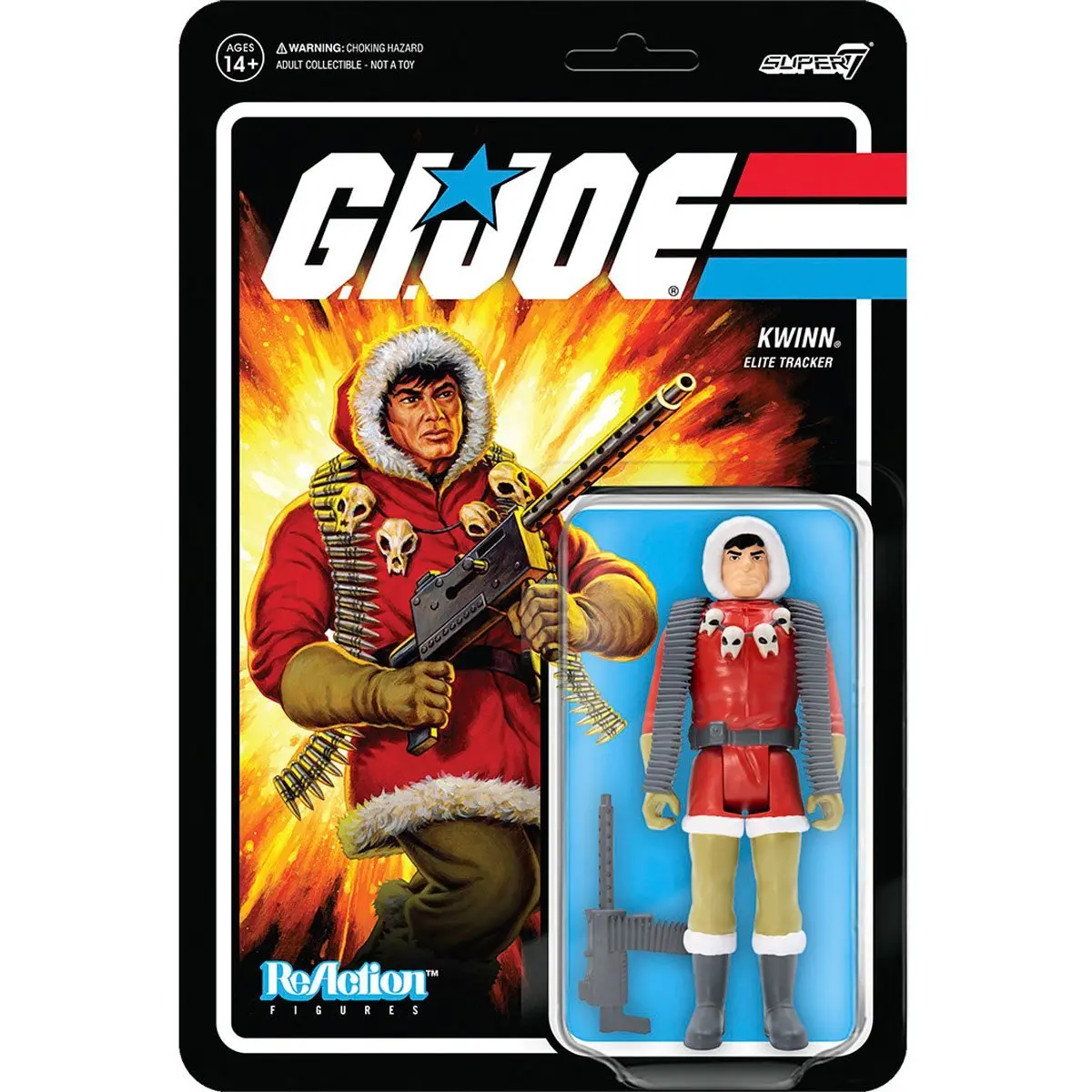 Super7 Reaction Figures - G.I. Joe - Kwinn (Elite Tracker) Action Figure (81368) Last One! 1