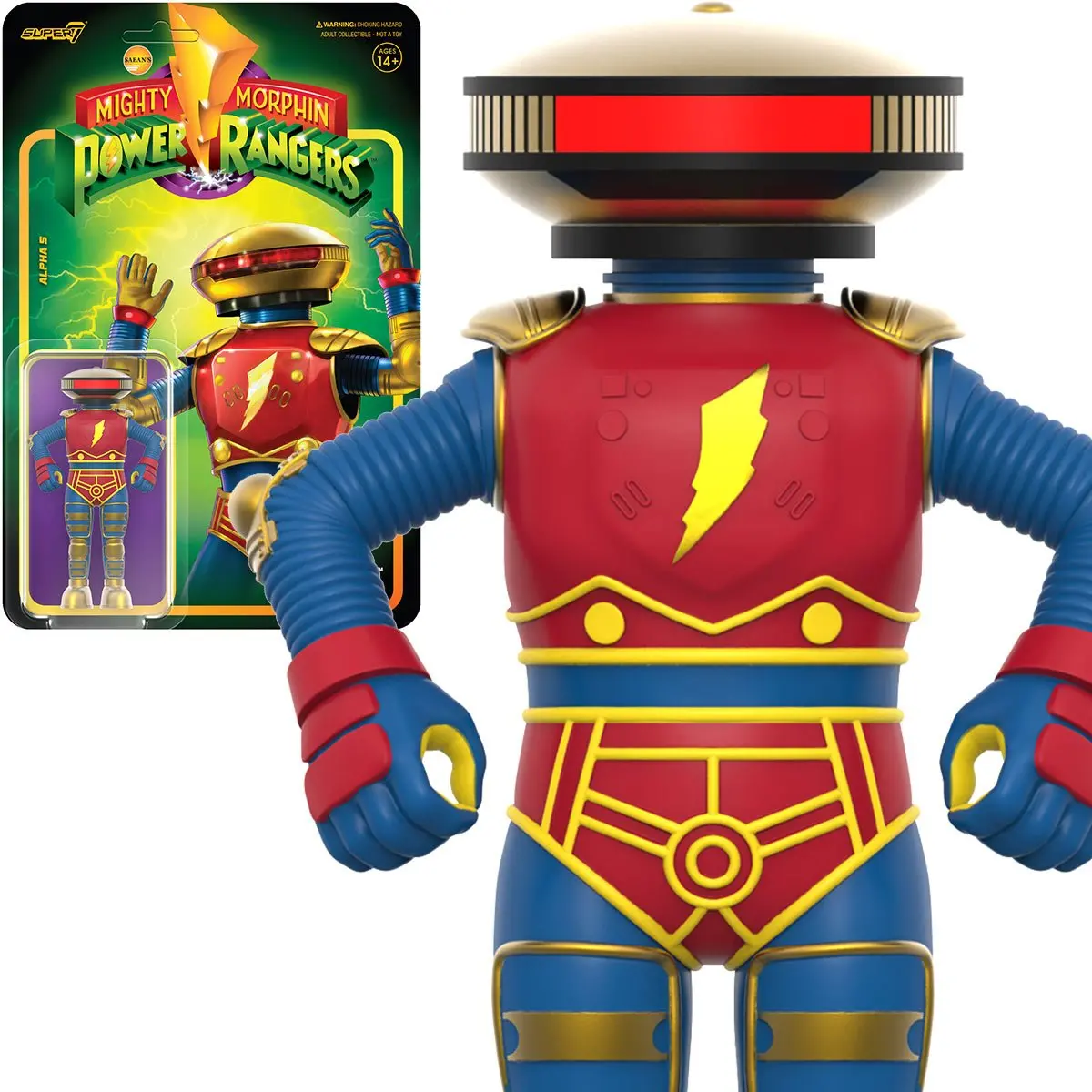 Super7 Reaction Figures - Saban'S Mighty Morphin Power Rangers: Wave 4 - Alpha 5 Action Figure 82033 Low Stock 1