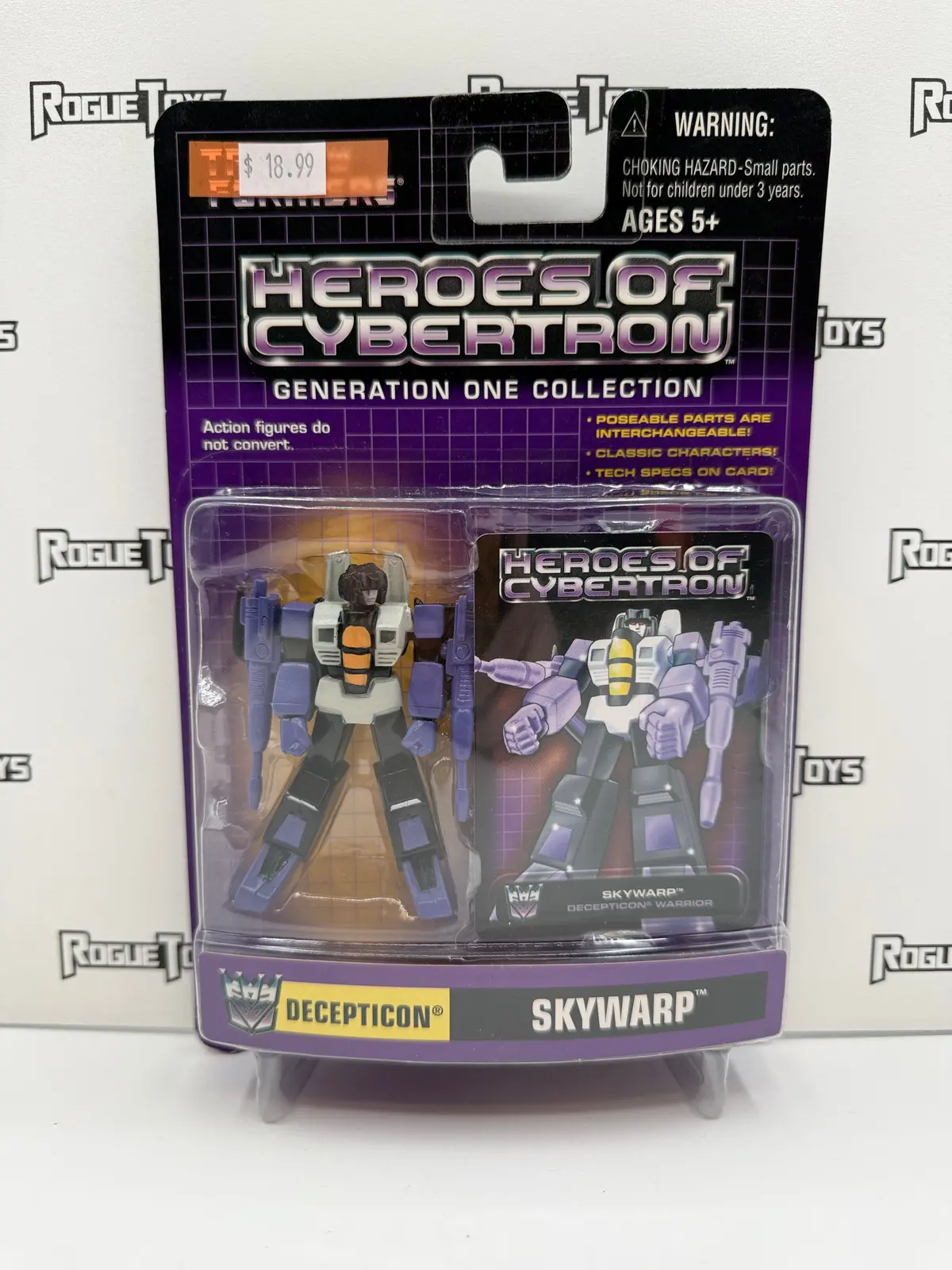 Hasbro Transformers Heroes Of Cybertron Generation One Collection Decepticon Skywarp 1