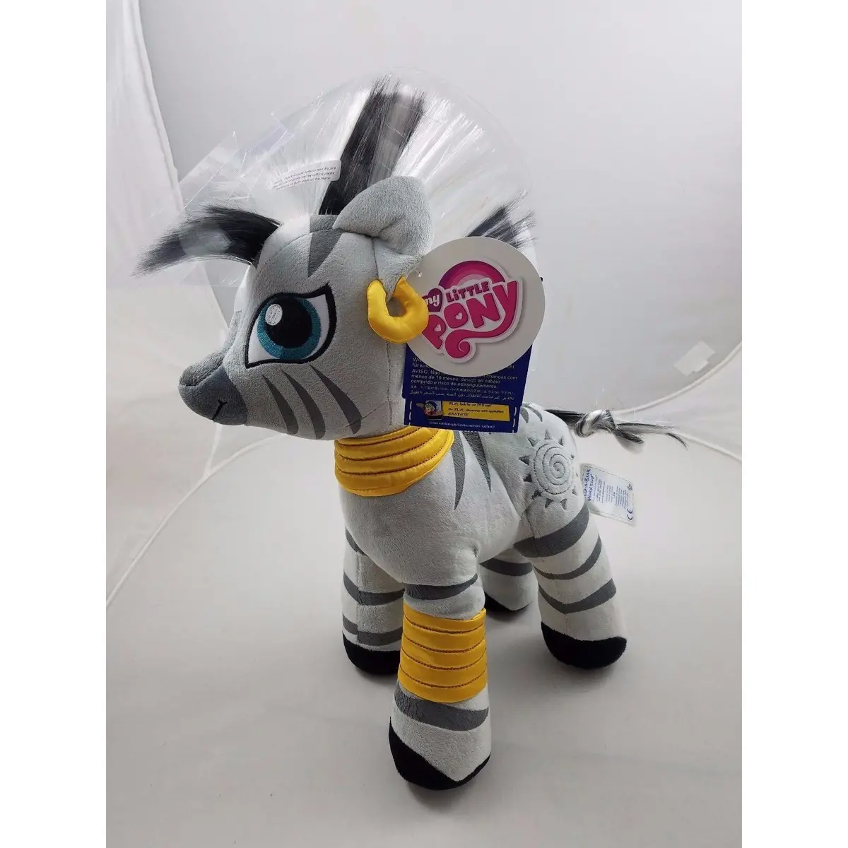 Build A Bear Mlp My Little Pony Zecora Stuffed Animal Plush Gray Zebra Babw Bab 1