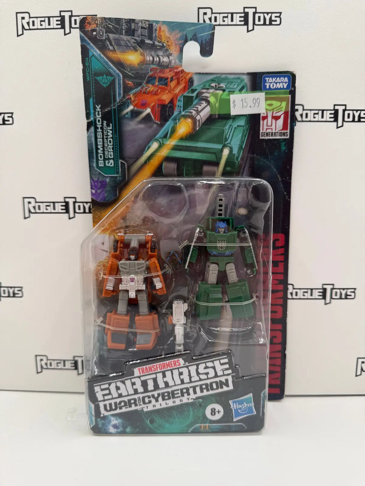 Hasbro Transformers War For Cybertron Trilogy Earthrise Micromaster Bombshock & Decepticon Growl 1