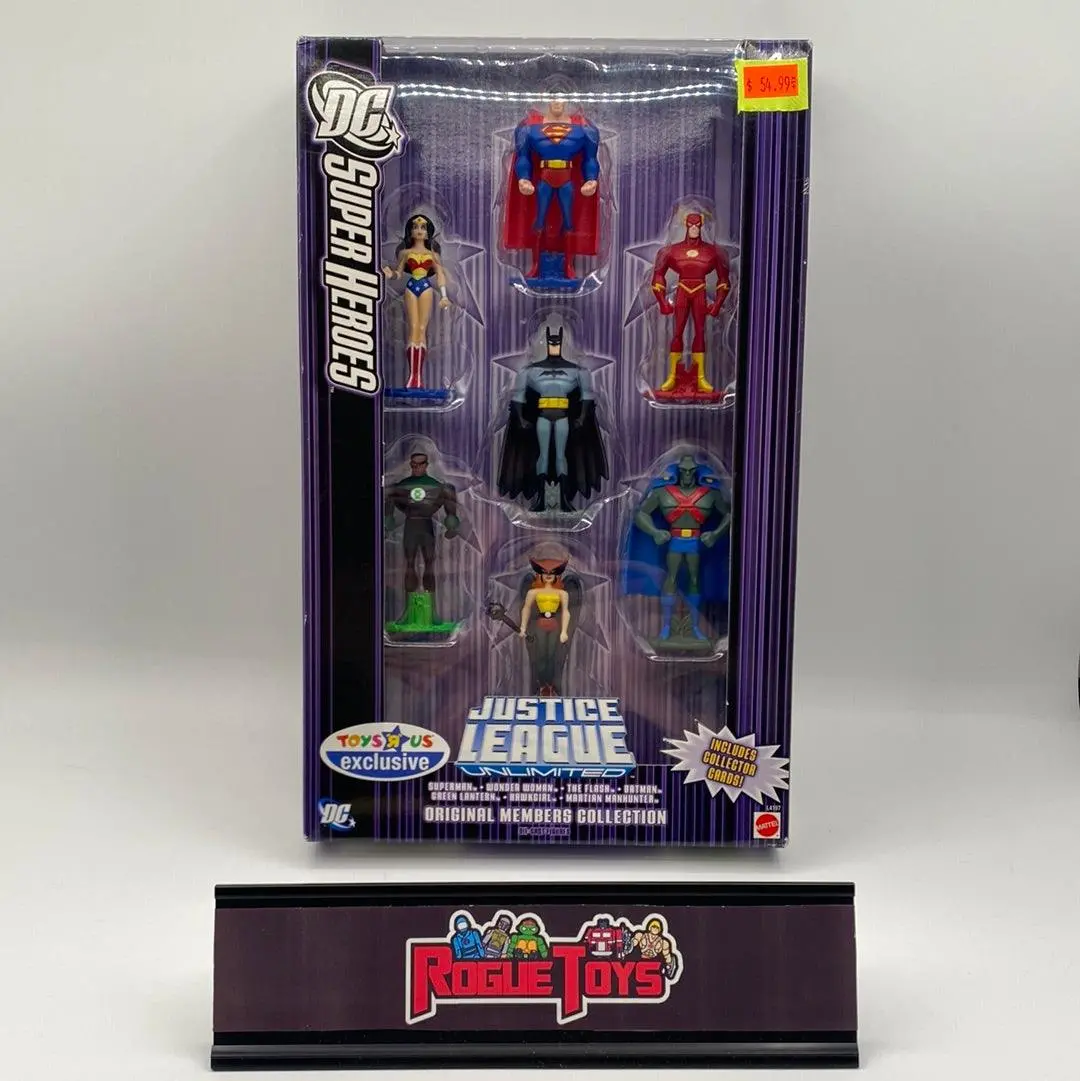 Mattel Dc Superheroes Justice League Original Members Collection Superman | Wonder Woman | The Flash | Batman | Green Lantern | Hawkgirl | Martian Manhunter (Toys “R” Us Exclusive) 1