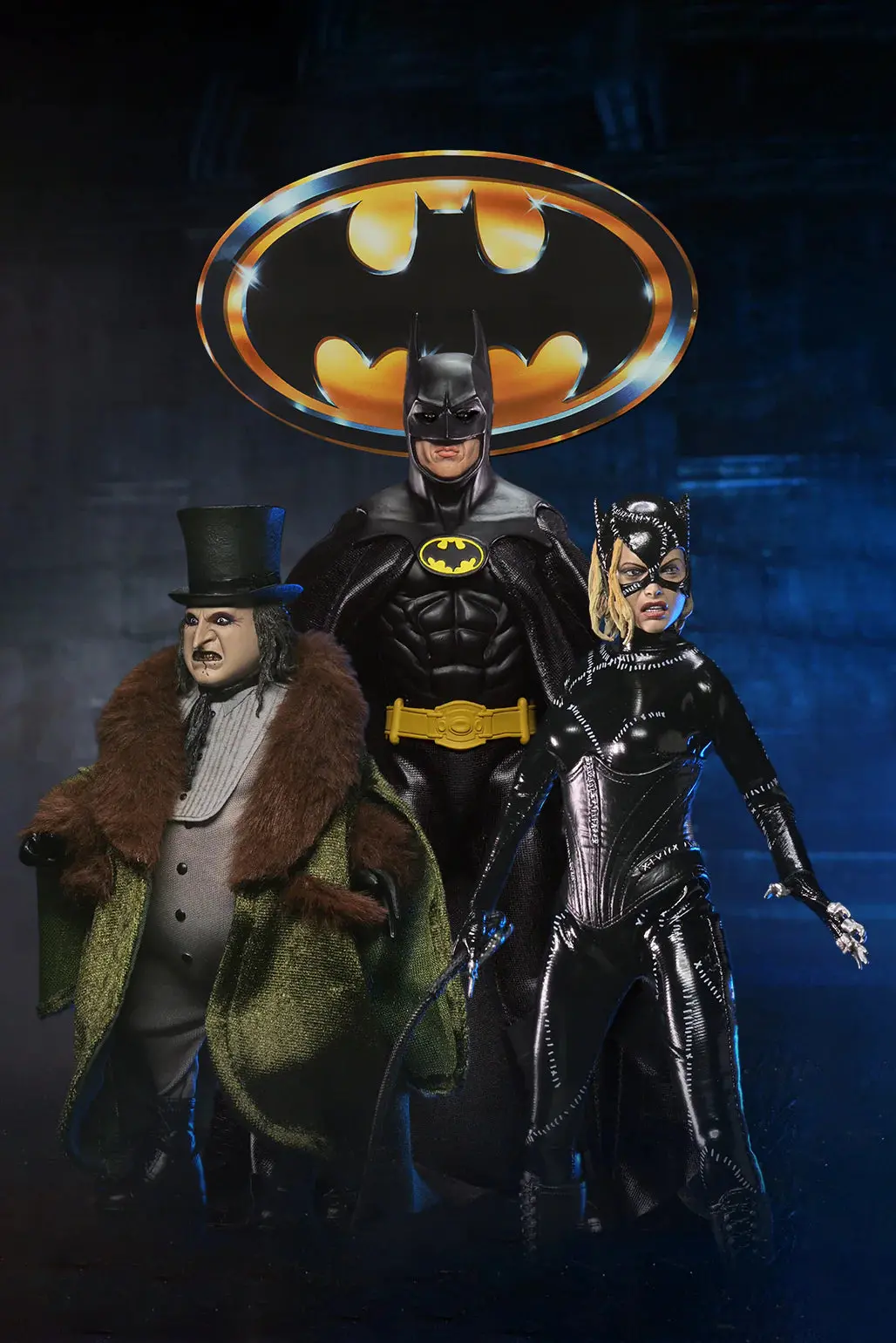 [Pre-Order] Neca Batman 89/Batman Returns 92 Bundle: Batman, Catwoman, The Penguin 8-Inch Clothed Figures 3-Pack 1