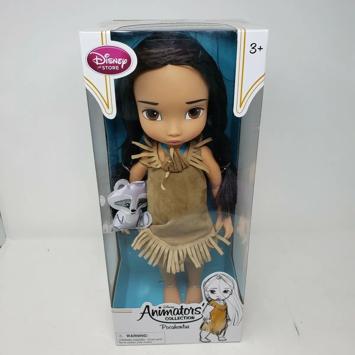 Disney Store Pocahontas Animator 16" Doll 2Nd Version Glen Keane Nos Nib 1