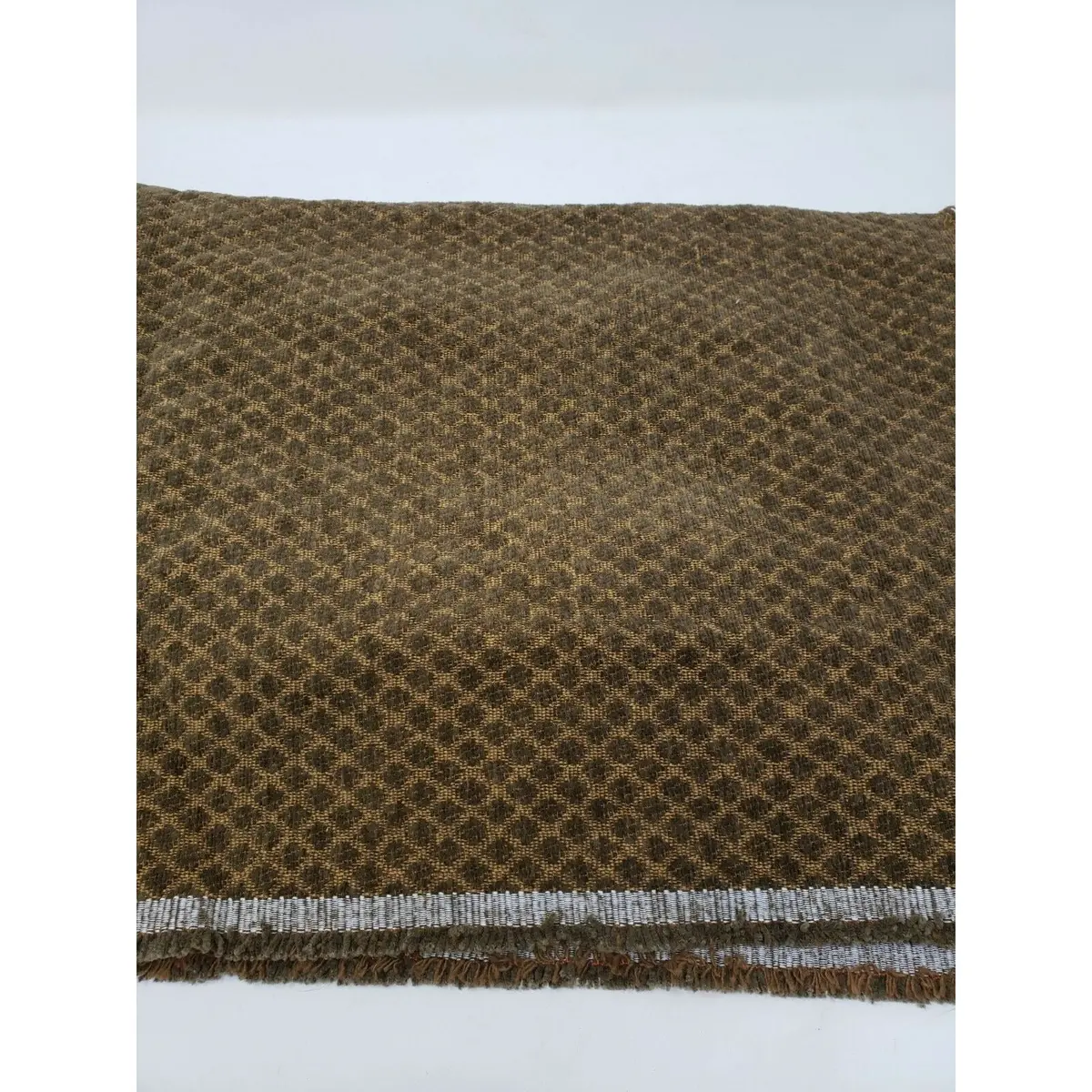 Chenille Feel Small Scale Diamond Vintage Fabric Material Soft Piece 1 Yard 1