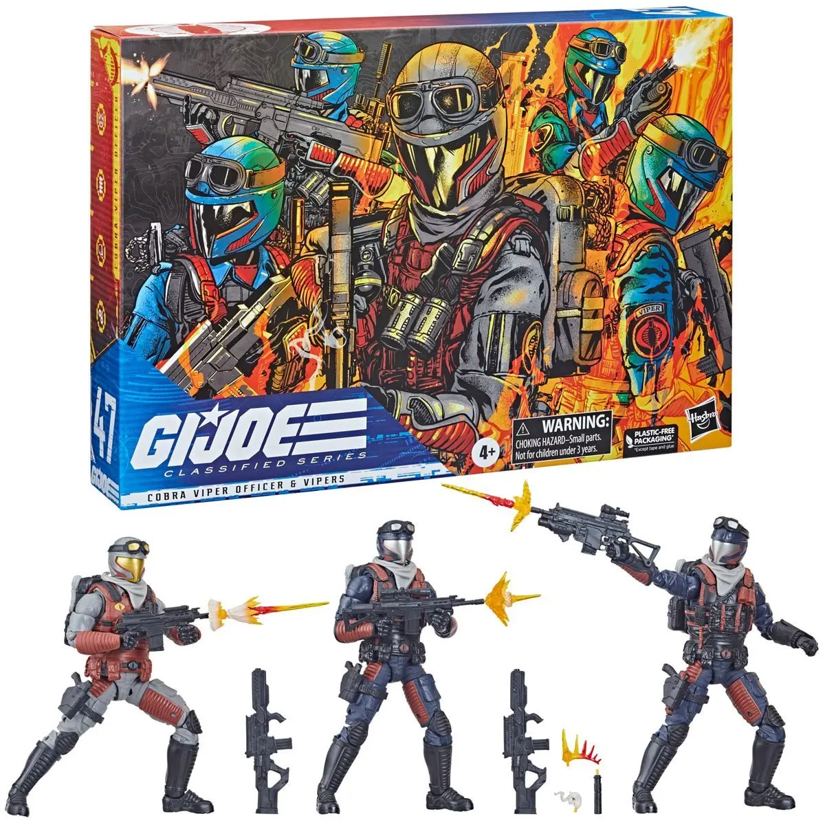 G.I. Joe Classified Series #47 - Vipers And Officer Troop Builder Pack Action Figure (F4559) Low Stock 1