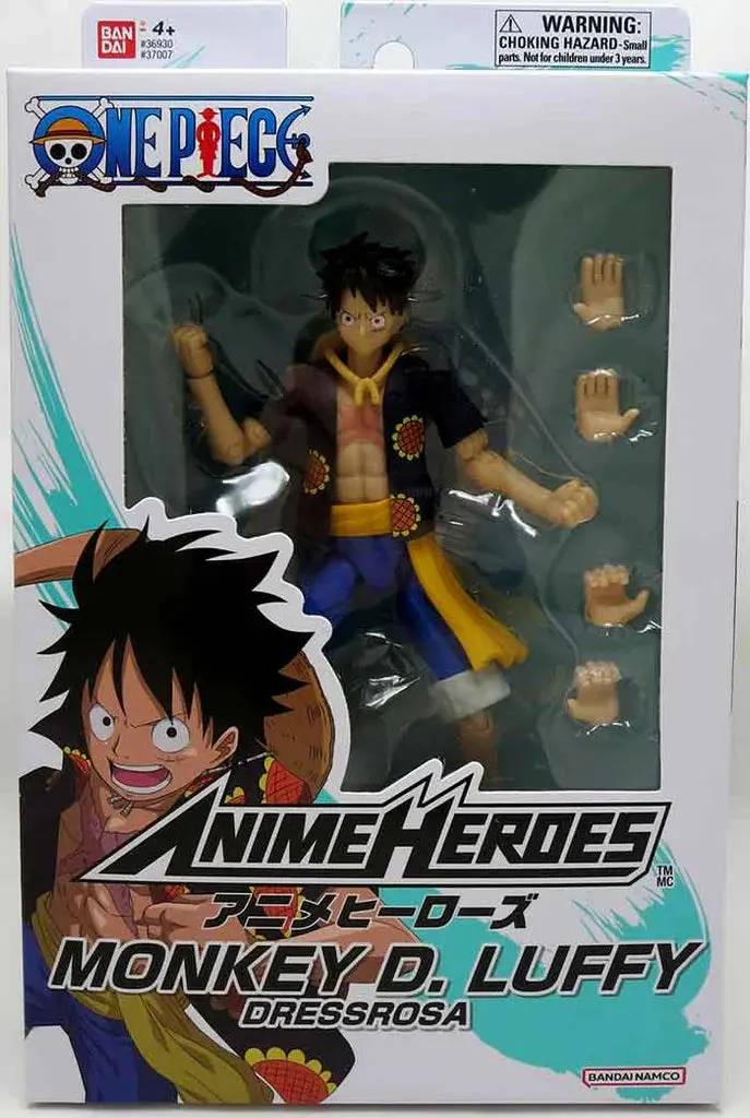 Bandai - Anime Heroes - One Piece - Monkey D. Luffy (Dressrosa) Action Figure (37007) Low Stock 1
