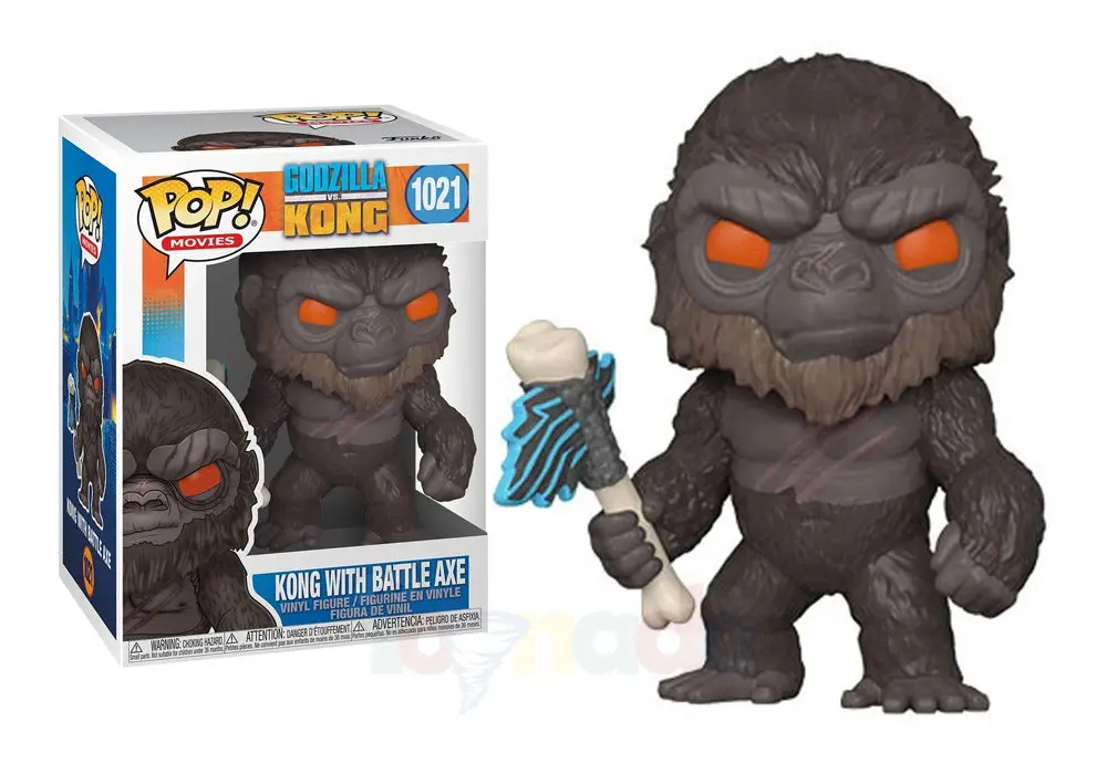 Funko Pop! Movies #1021 - Godzilla Vs Kong - Kong With Battle Axe Vinyl Figure (50953) Low Stock 1