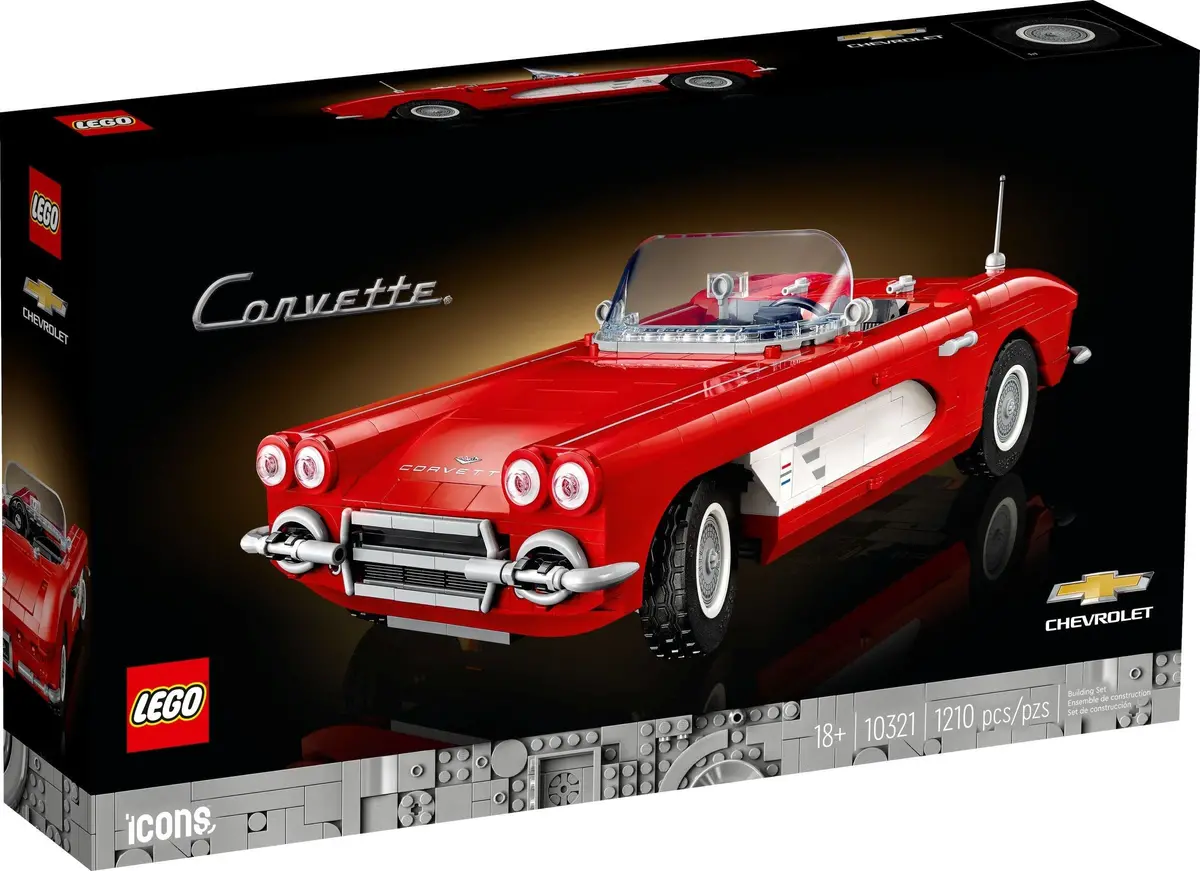 Lego Icons - Chevrolet Corvette 1961 Retired Building Set (10321) Low Stock 1