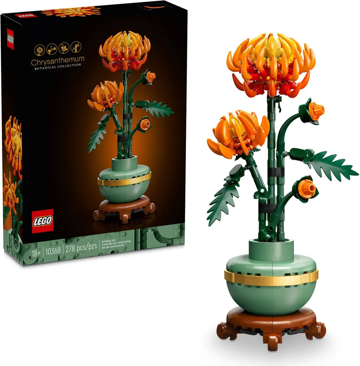 Lego Icons: Botanical Collection - Chrysanthemum Building Toy (10368) Low Stock 1