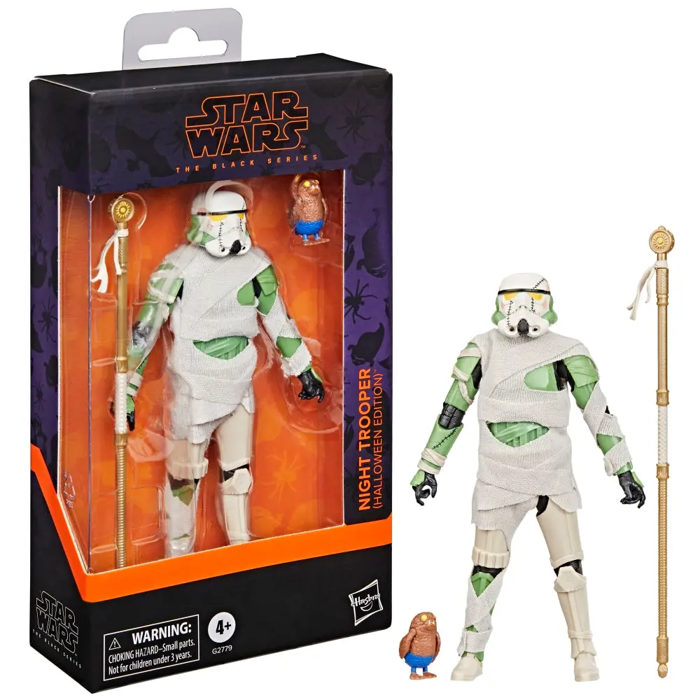 Star Wars: Black Series - Night Trooper (Halloween Edition) Action Figure & Porg Micro Figure (G2779) 1