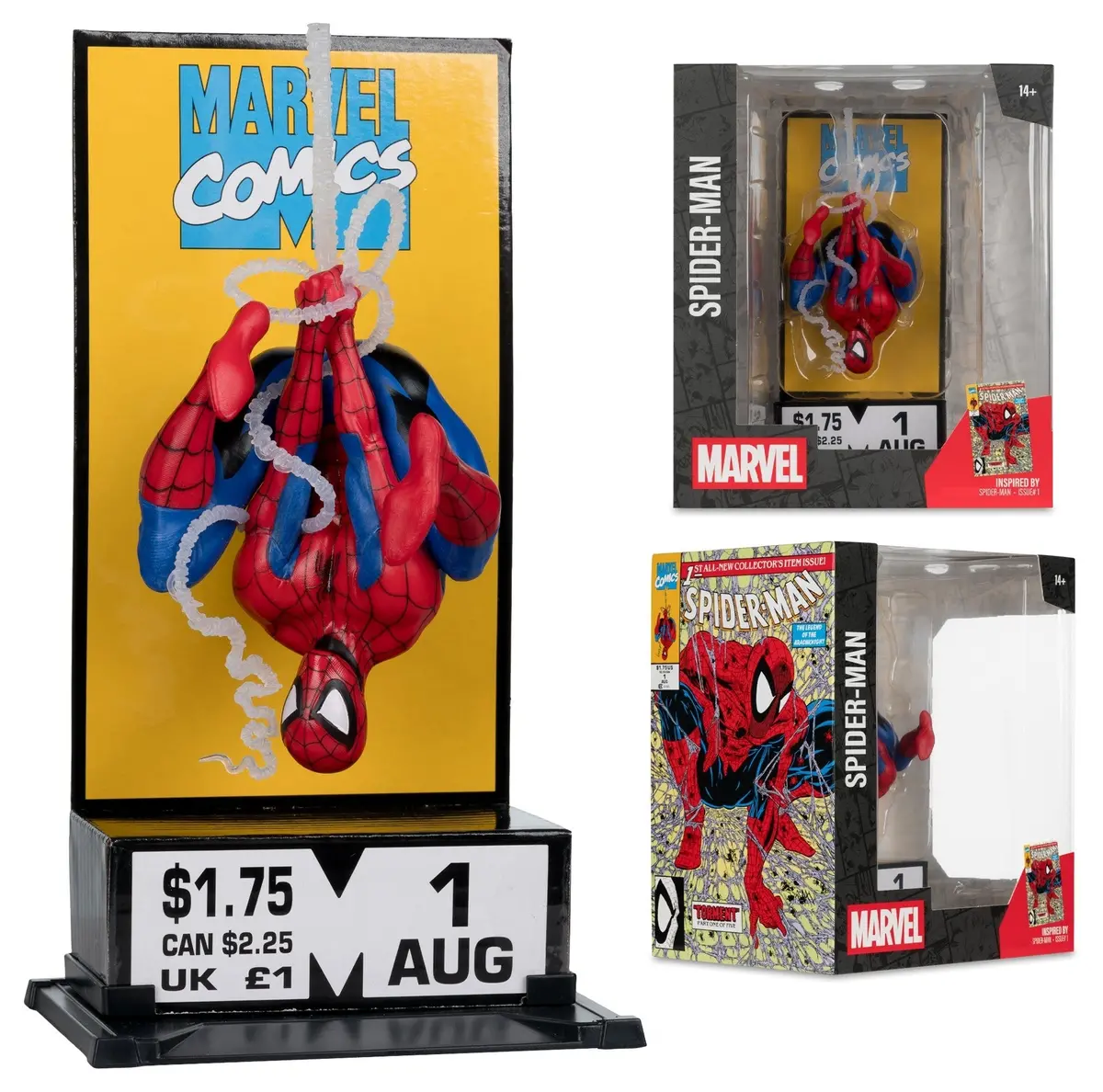 Mcfarlane: Marvel Collection - Spider-Man (Spider-Man #1) Corner Box Posed Figure With Scene (14796) 1