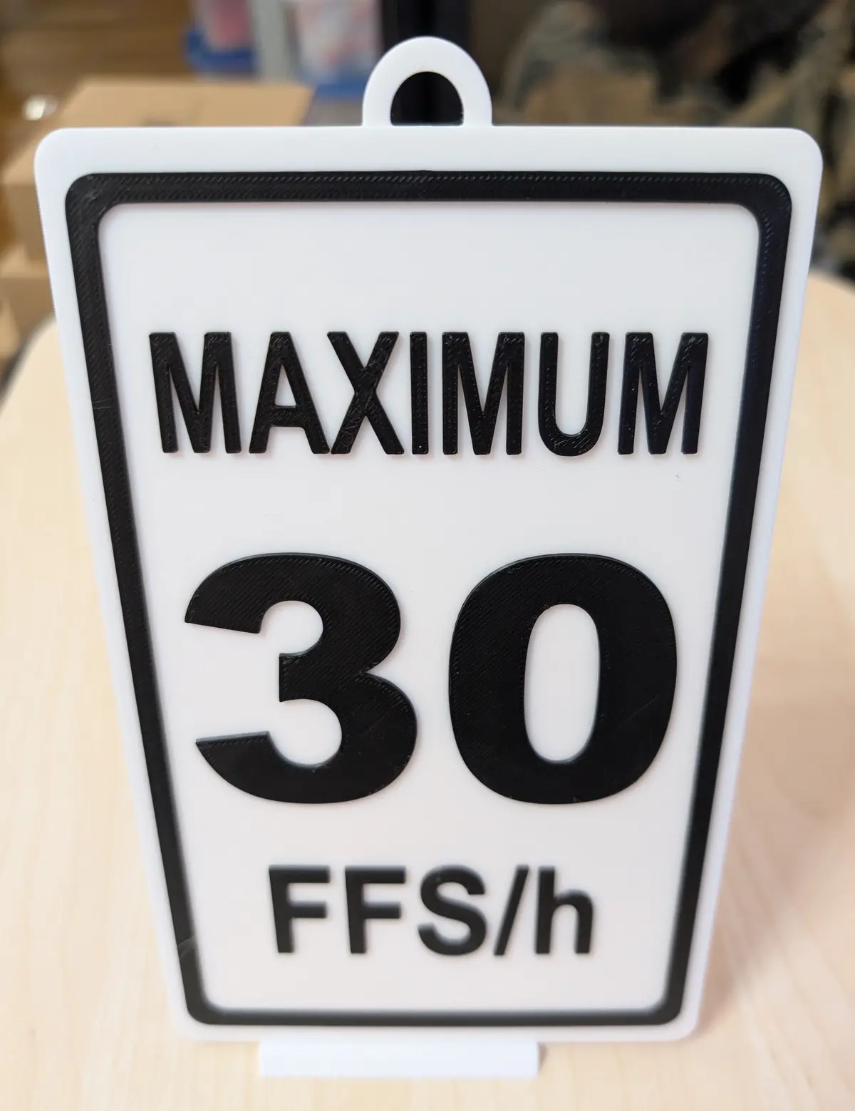 Novelty Speed Limit Sign:  Maximum 30 Ffs/H (For Fudge's Sake Per Hour) - Funny Decor (9 X 5.3-Inch) Low Stock 1