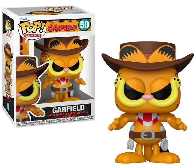Funko Pop! Comics - #50  - Nickelodeon - Garfield - Garfield (Western Cowboy) Vinyl Figure (86414) 1