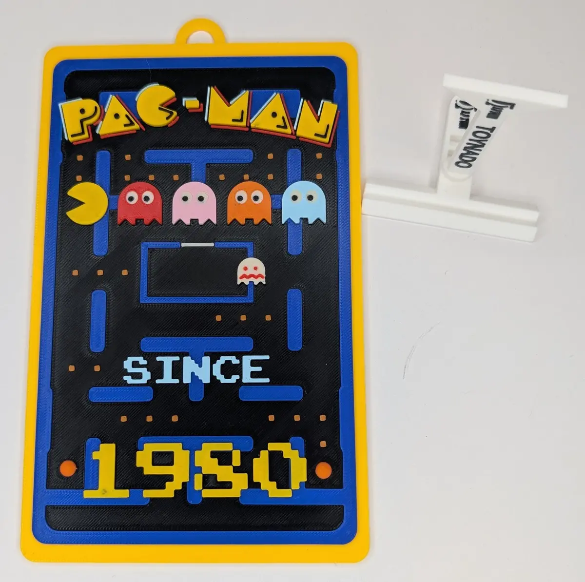 Signs Of The Times - Retro Video Game Poster Recreation - Pac-Man Since 1980 - 9 X 5.3-Inch 3D Sign 1