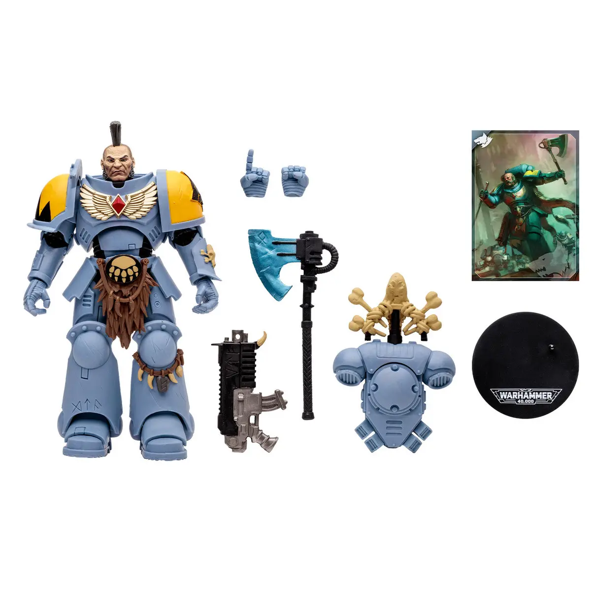 Mcfarlane Toys - Warhammer 40,000 - Space Wolves: Wolf Guard Action Figure (10932) 2