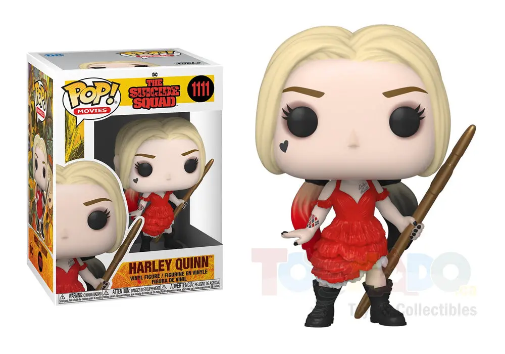 Funko Pop! Movies #1111 - The Suicide Squad - Harley Quinn (Damaged Dress) Vinyl Figure (56016) 1