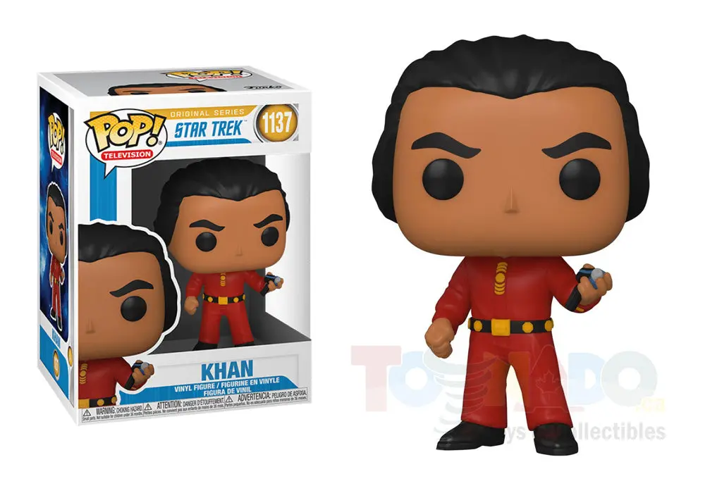 Funko Pop! Television #1137 - Star Trek: Tos - Khan Vinyl Figure Low Stock 1