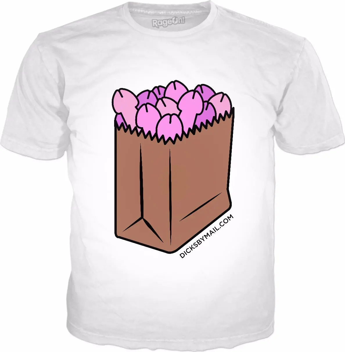 Bag Of Dicks Classic White T-Shirt 1