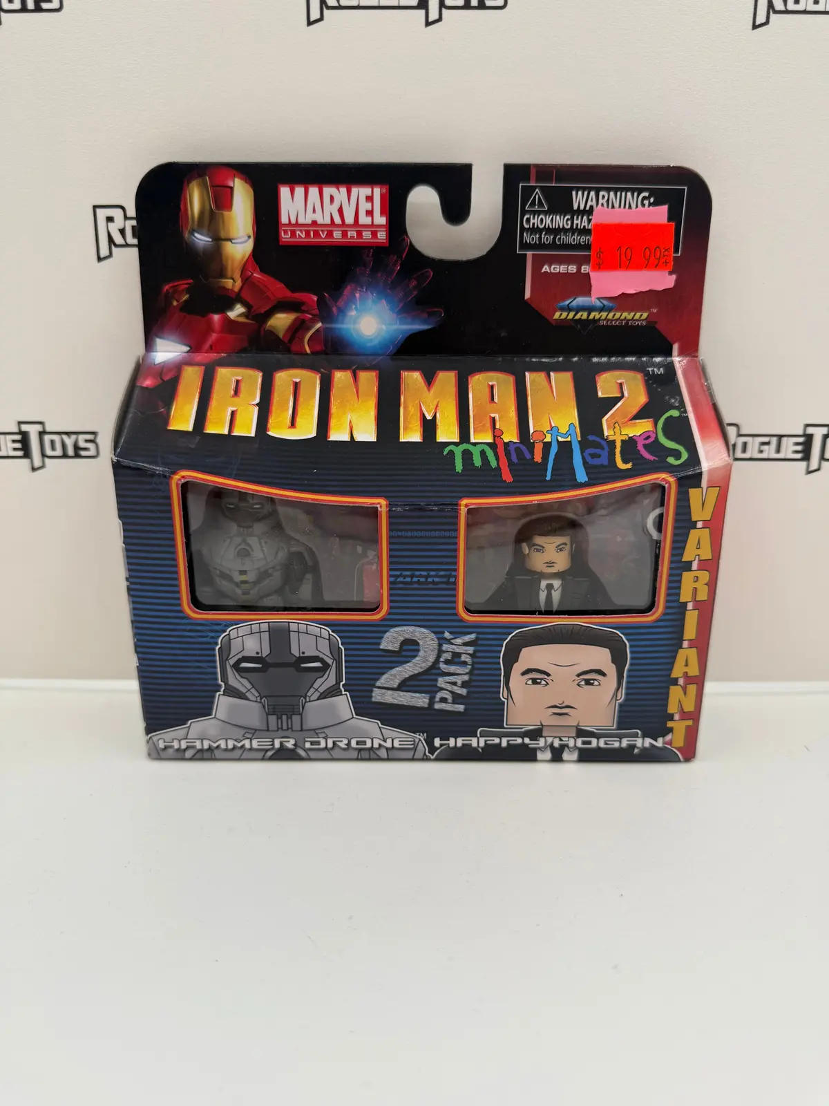 Diamond Select Toys Marvel Universe Minimates Iron Man 2 Hammer Drone & Happy Hogan Variant 2-Pack 1