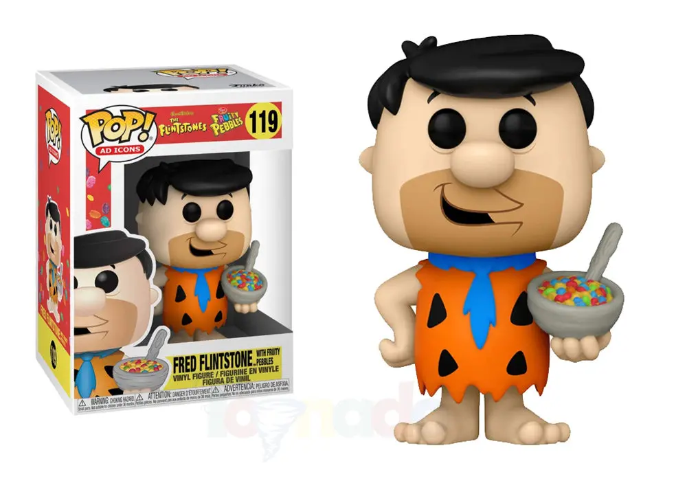 Funko Pop! Ad Icons #119 - The Flintstones - Fred Flintstone (With Fruity Pebbles) Vinyl Figure 1