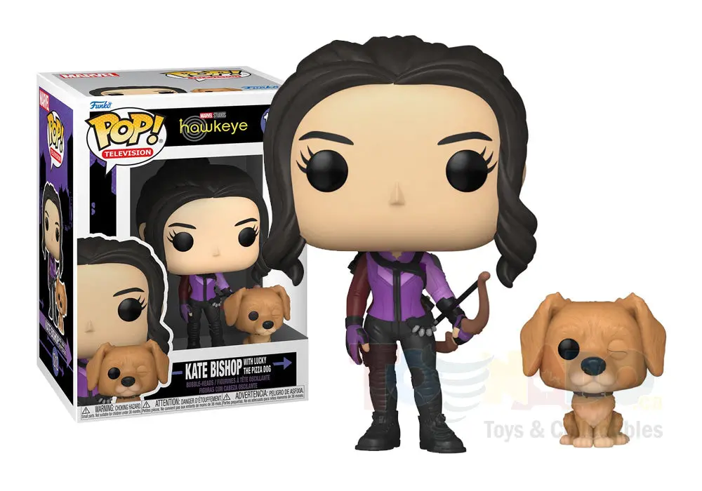 Funko Pop! Marvel #1212 - Hawkeye - Kate Bishop (With Lucky The Pizza Dog) Vinyl Figure (59481) Low Stock 1