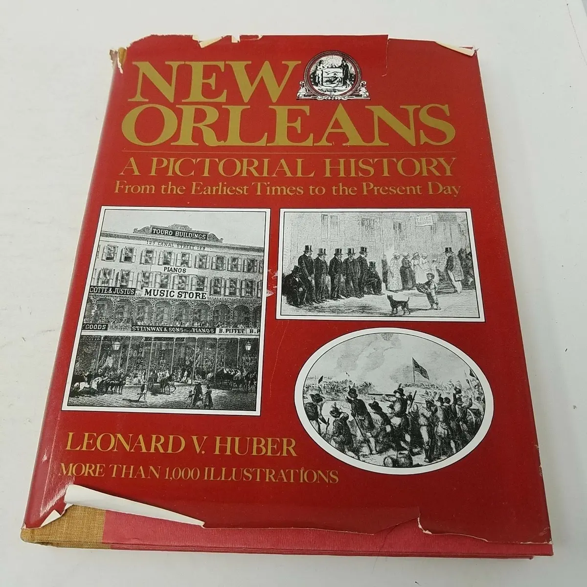 New Orleans A Pictorial History Book Hardcover Dust Jacket Leonard V. Hubbard Hc 1