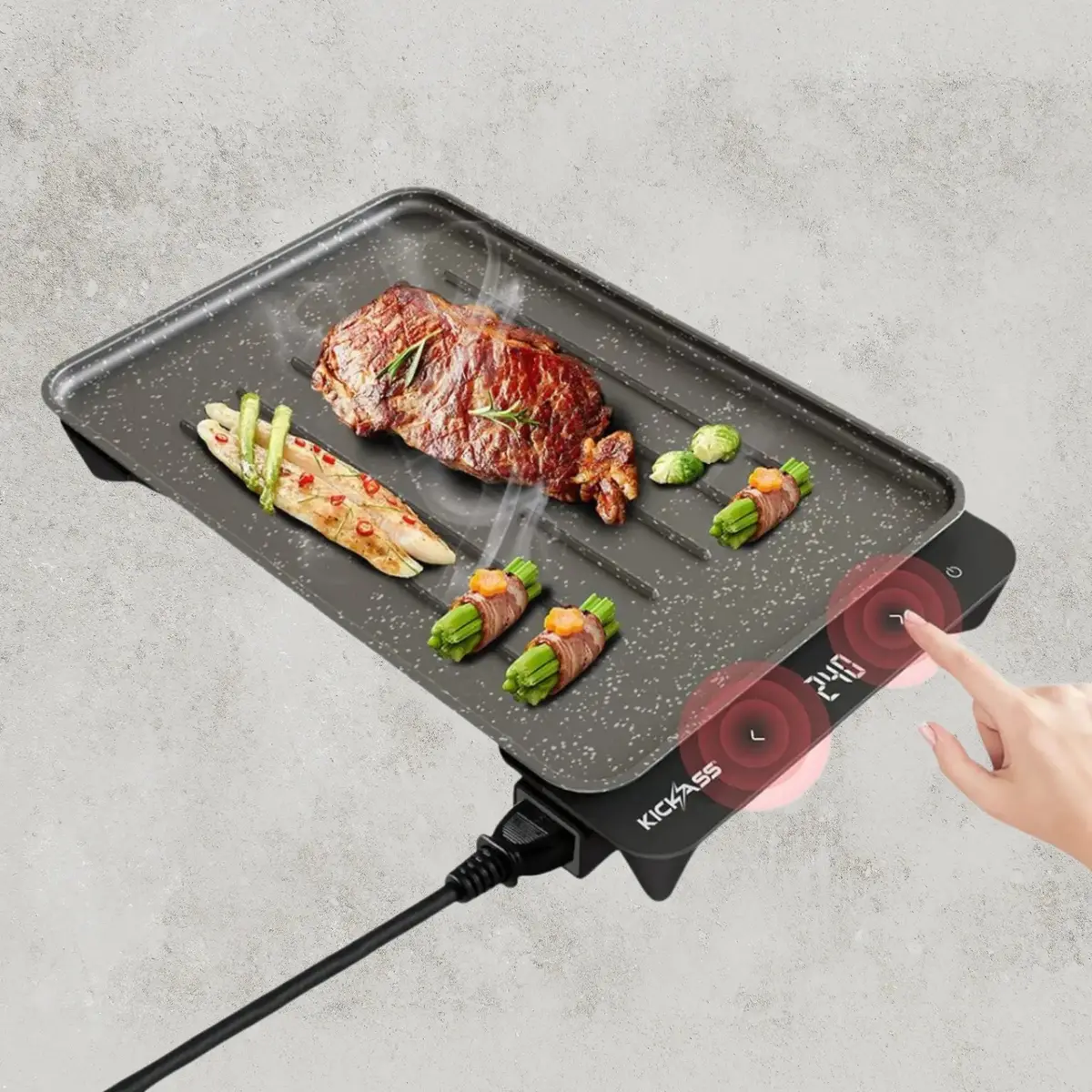 Kickass Quickfire Portable 600W Electric Bbq 1