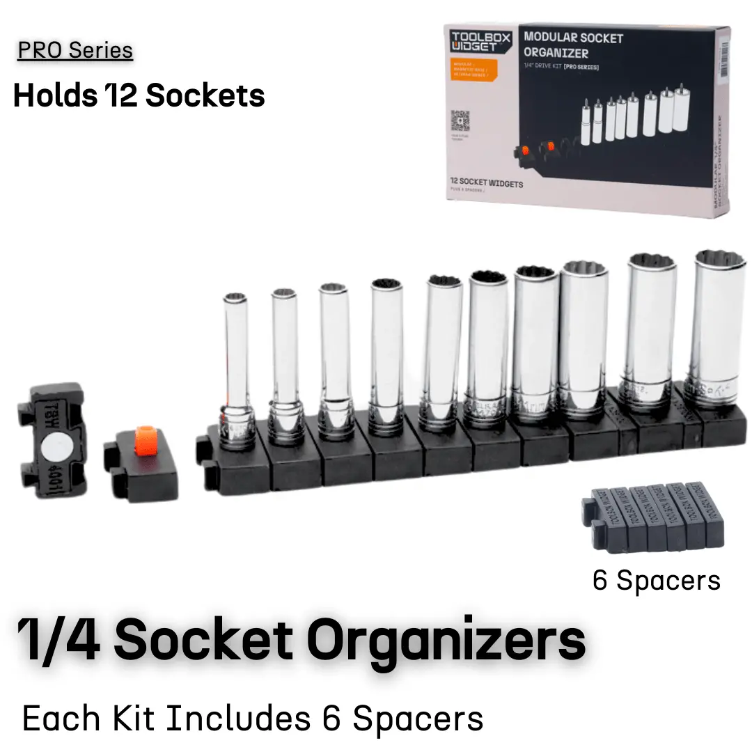 Toolbox Widget 1/4" Socket Organizers 1