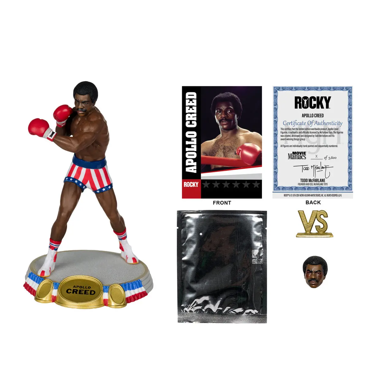 Movie Maniacs - Rocky - Apollo Creed Limited Edition 6-Inch Posed Figure (14051) Low Stock 2