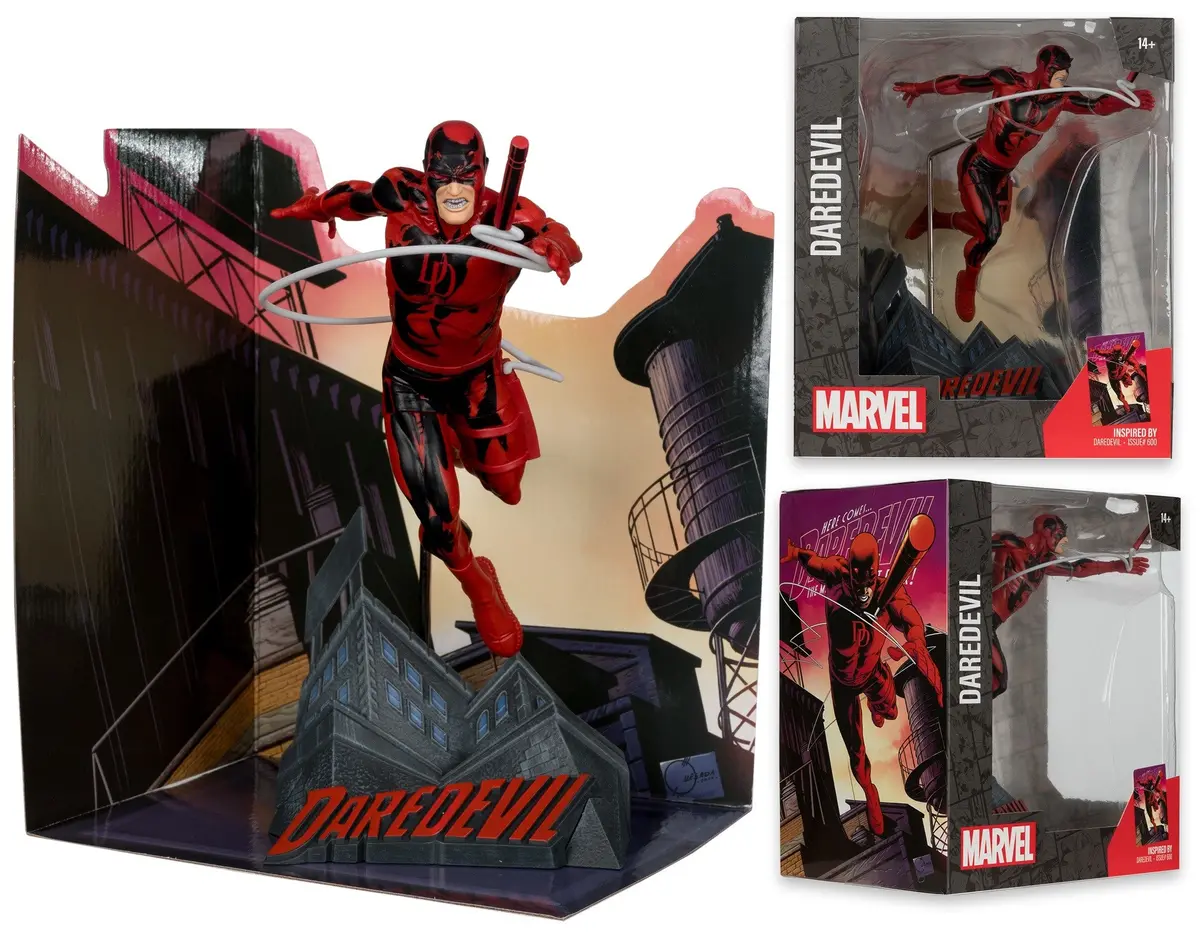 Mcfarlane - Marvel Collection - Daredevil #600 - Daredevil 1:10Th Scale Posed Figure W/Scene (14802) Low Stock 1