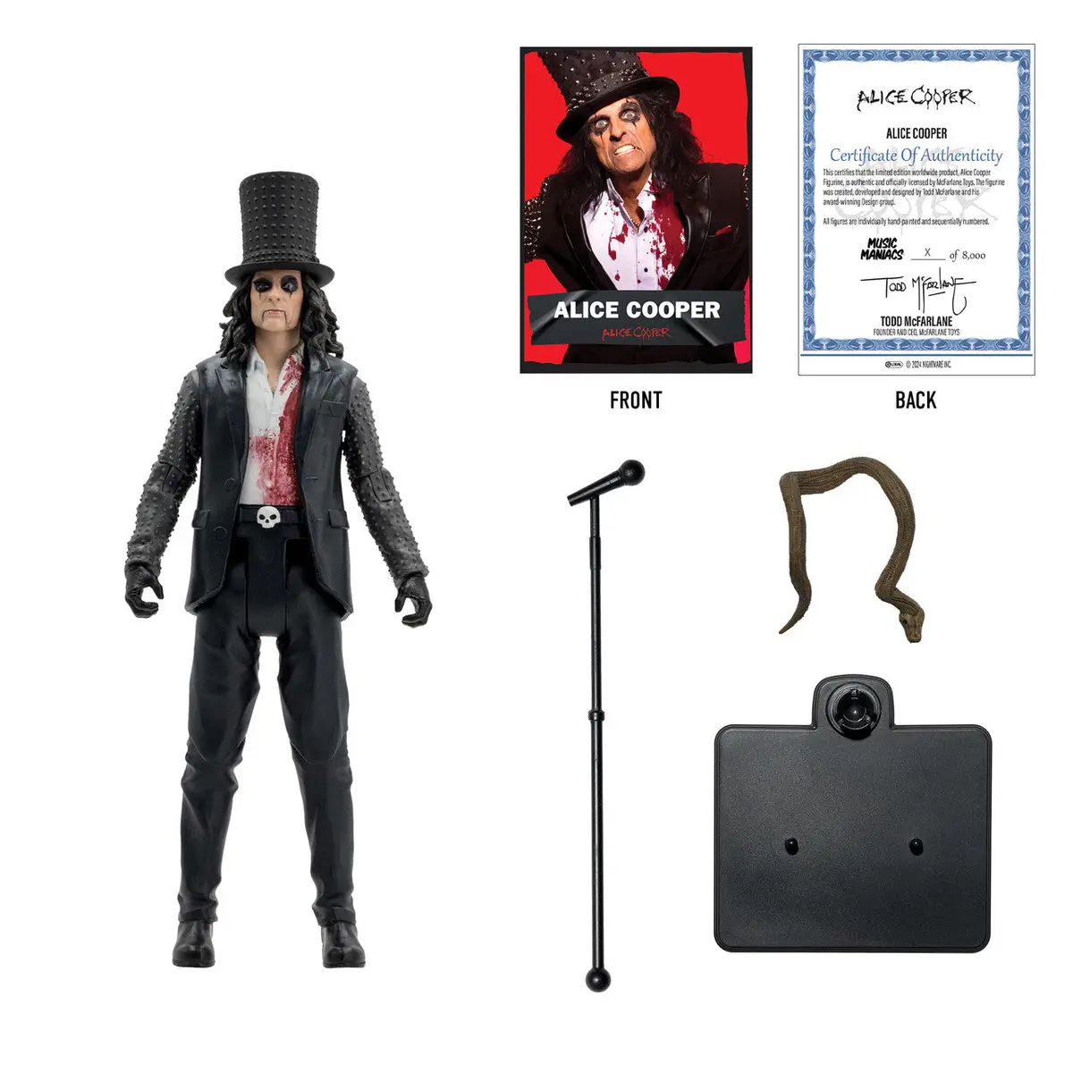 Music Maniacs: Metal - Alice Cooper: Paranormal Limited Edition 6-Inch Action Figure (14191) Low Stock 2